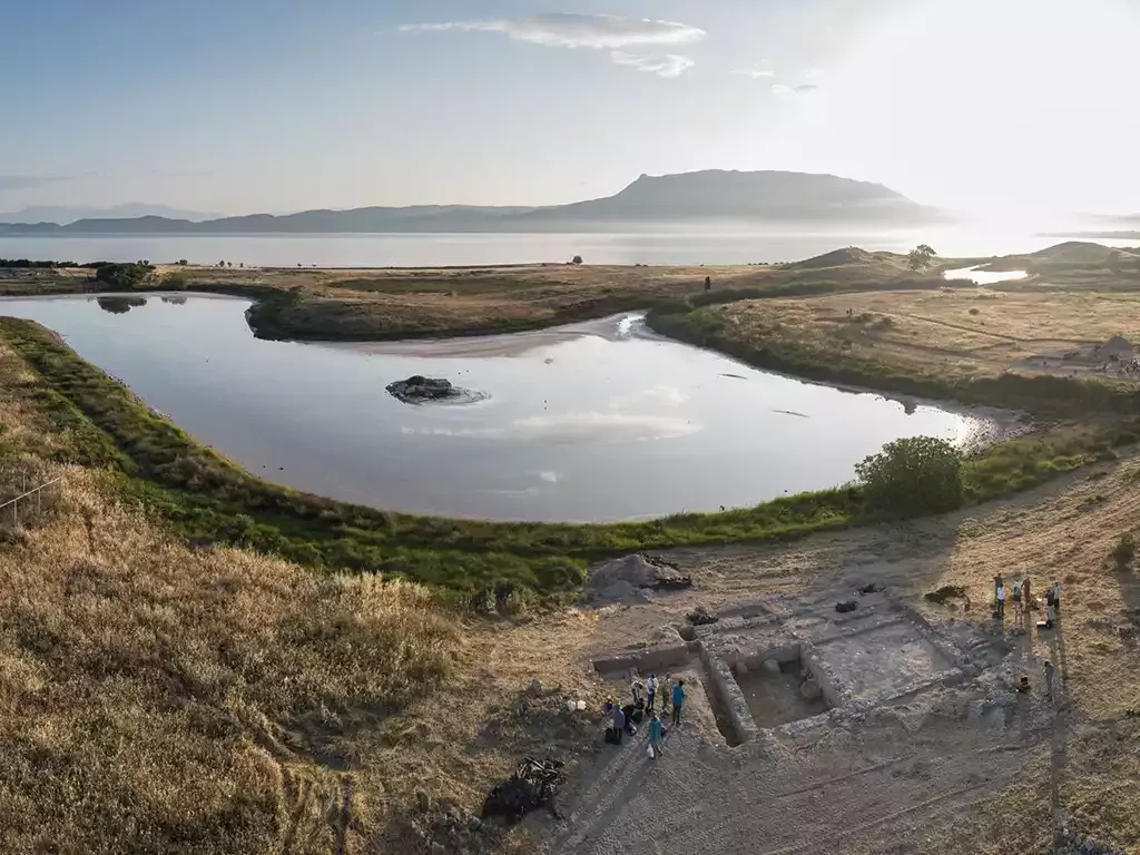 Lechaion, Greece. Ancient Greek Engineering & Bronze Age Fossil Fuels - Lechaion. Image by Paul D. Scotton, Archaeological Institute of America